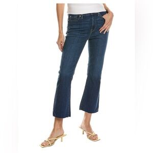 7 For All Mankind EUC 26 High-Waist Slim Kick Opal blue jean